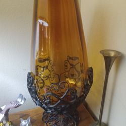 Vase With Cradle From Spain 