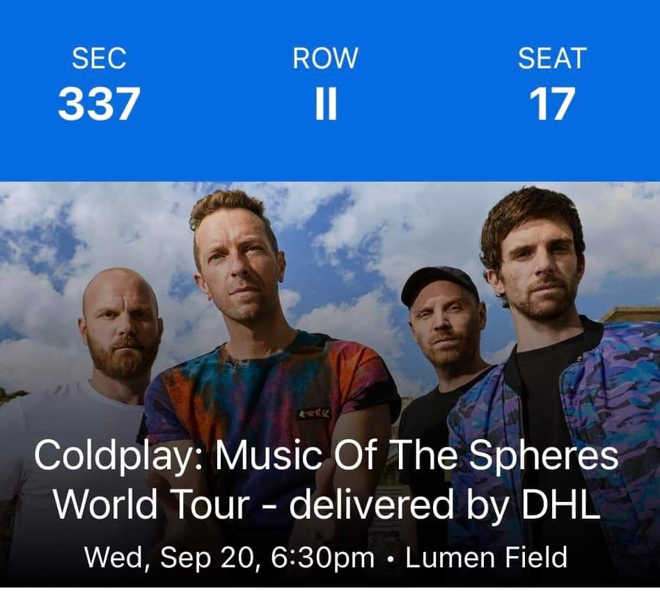 Coldplay Tickets