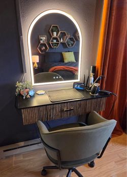 New Arched LED Bathroom Vanity Mirror, Adjustable Brightness & 3 Color Modes, 3 Sizes available, Anti-Fog