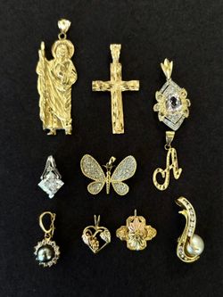 Solid Gold pendants 10k 14k read description