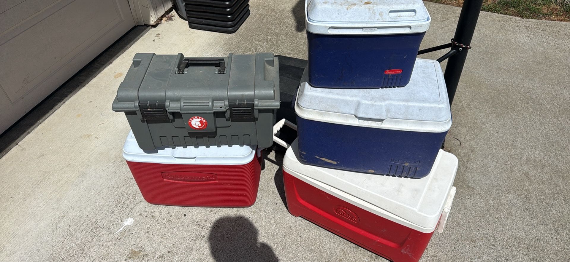 Coolers and A Tool Box