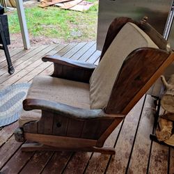 Vintage Ethan Allen High Back Rocker