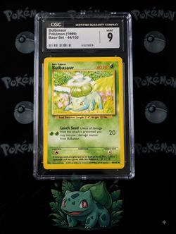 Bulbasaur 1999 Base Set CGC Mint 9- ($60)