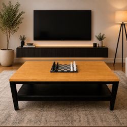 Modern Two-Tone Coffee Table.