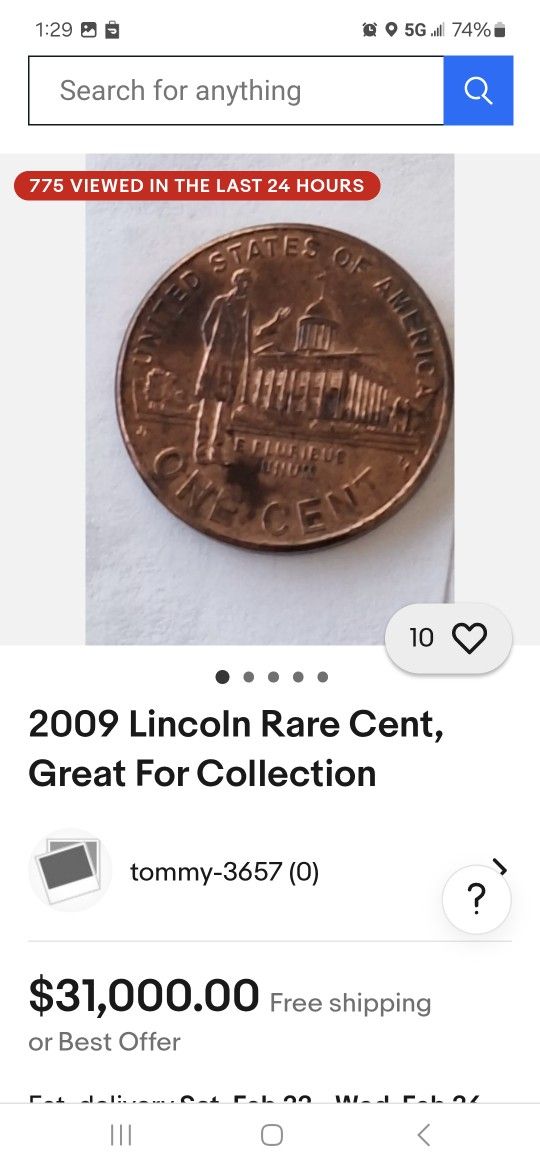 2009 D Lincoln Penny