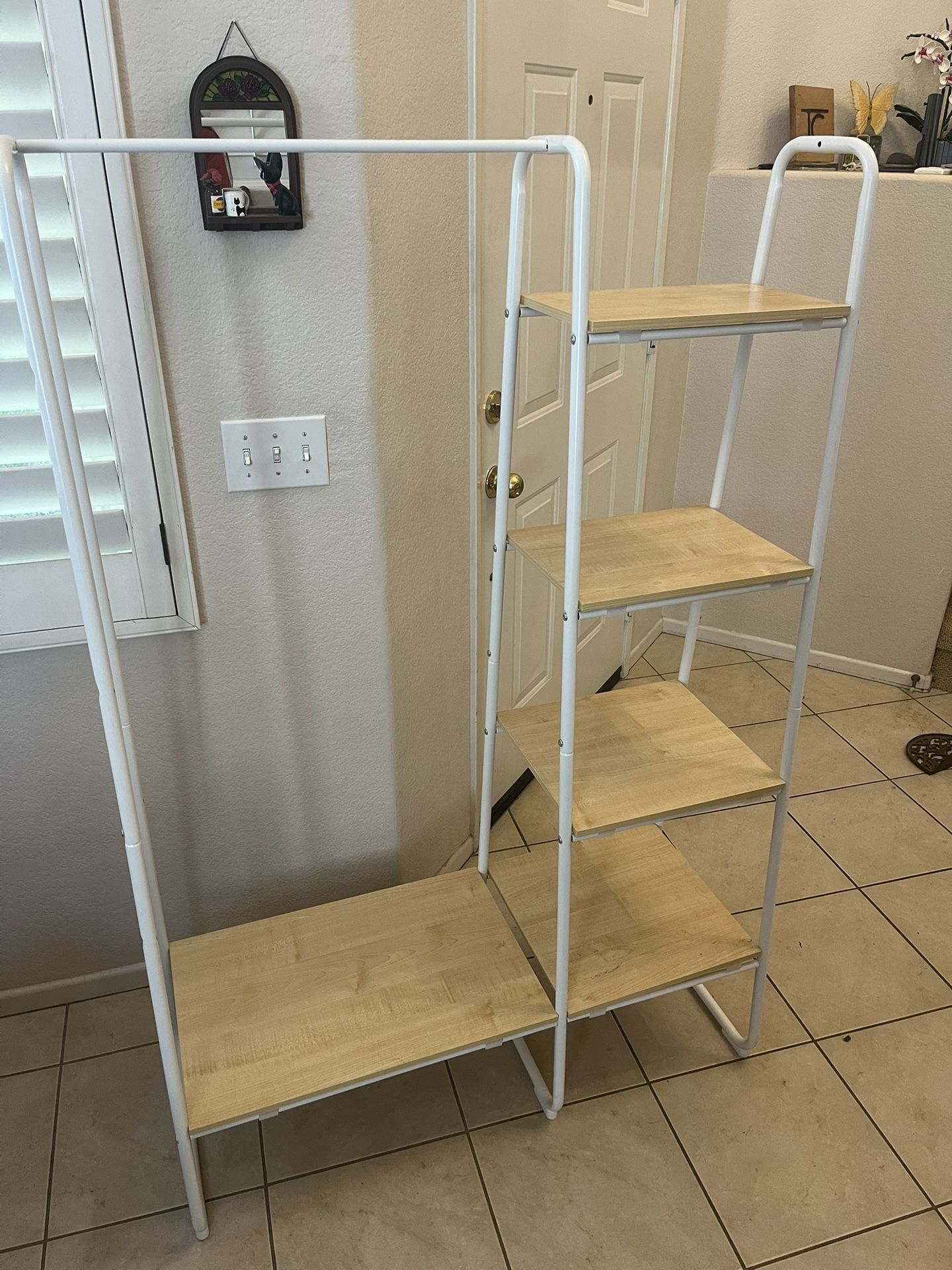 Clothing Rack With Shelves