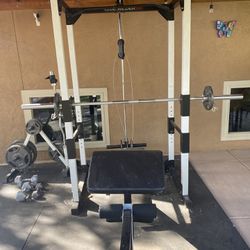 Home Gym/Squat Rack With Wieghts