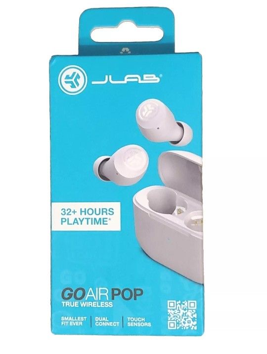 JLab Go Air Pop True Wireless Earbuds Custom EQ Sound USB Charging Case Lilac