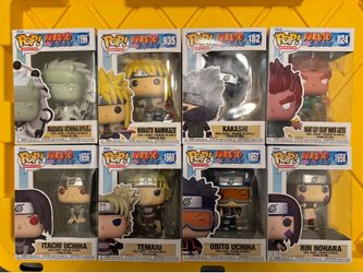 Funko Pop! Animation Naruto Shippuden Boxed Vinyl Mixed Lot of 8