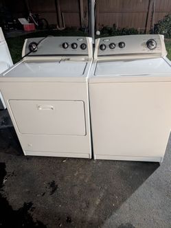 Whirlpool washer and gas dryer