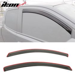 Fits 2015-2022 Chevy Colorado GMC Canyon Extended Cab Window Visors Guard In-Channel