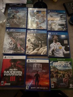 PS4, PS5 and Xbox One Games *READ DESCRIPTION *