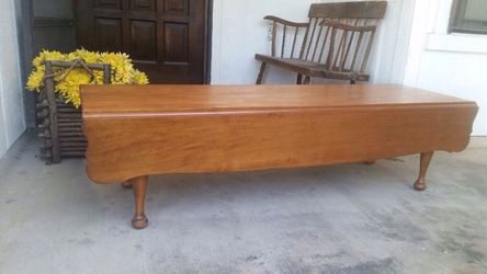 Beautiful Sprague Carleton Solid Rock Maple Drop Leaf Coffee Table For Sale In Arlington Tx Offerup