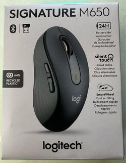 Logitech Signature M650 Wireless Mouse – New Sealed – Bluetooth & USB Receiver