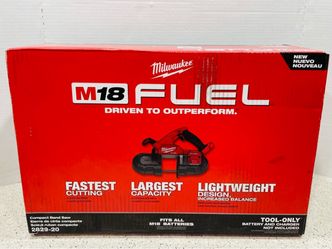New Milwaukee M18 FUEL 18V Brushless Cordless Compact Bandsaw (Tool-Only). $250