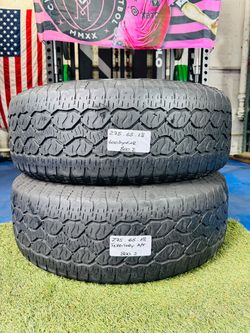 2 USED TIRES LT275/65R18 GOODYEAR WRANGLER TERRITORY A/T 275 65 18      💰 Best deals are ca$h in person 