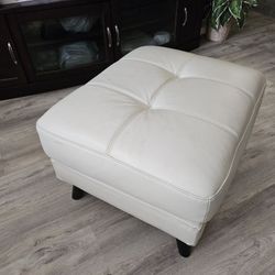 Leather Ottoman