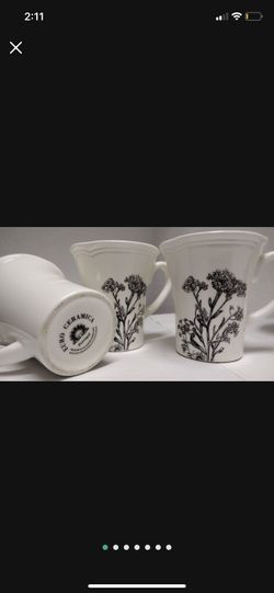 Floral Ceramic Mugs