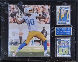 Chargers Justin Herbert Plaque