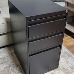 Black small file cabinet
