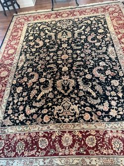 Beautiful read Persian rug
