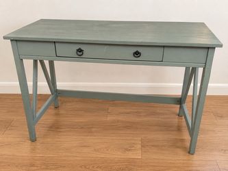 Sage Green Writing Desk or Console Table With Drawer