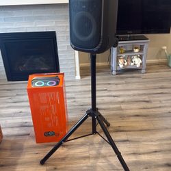 Loud Bluetooth Party Speaker w/ Stand – Great Sound, Long Battery