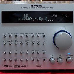 Rotel RSX-1067 7.1 Channel Surround Sound Stereo Receiver with Remote & Manuals - Working