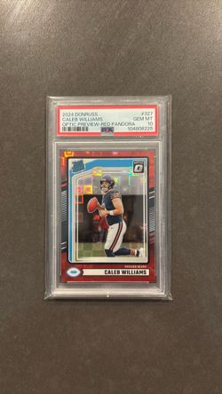 Caleb Williams rated rookie red Pandora Psa 10