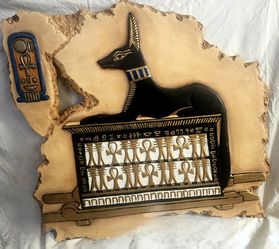 Signed with CoA Veldon Simpson Anubus Art Luxor Decor 