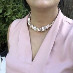 Peruvian opal necklace 16’