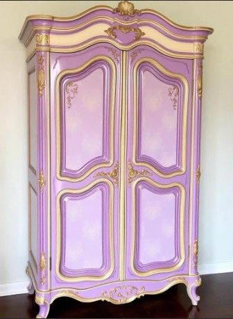 Custom Order Option: Upcycled Armoire Bold, Bright Colors & Art