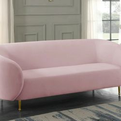 Lavilla Velvet Pink Sofa


