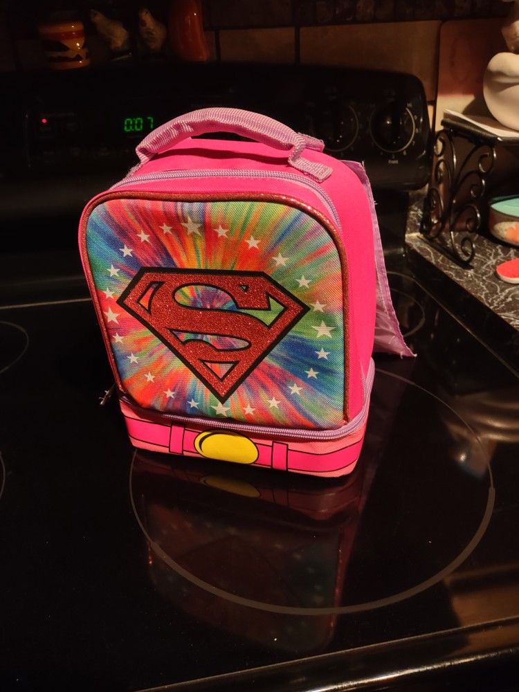 Pink Super Woman Lunch Box