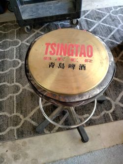 This Is A Beer Sign Obviously Japanese Is 14 Inches In Diameter And I Do Believe This Brass Mater This Wi