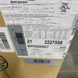 Bertazzoni Master Series  MAST244GASXELP 24 Inch Freestanding Gas Range 
