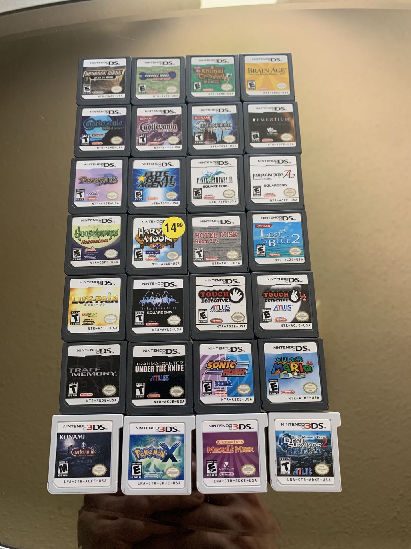 Nintendo DS & 3DS Games Tested Prices In Description
