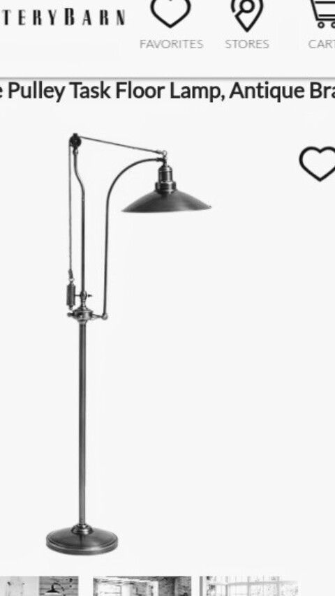 GLENDALE PULLEY TASK FLOOR LAMP from Pottery Barn