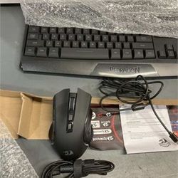 Redragon S101-PKS Gaming Keyboard and Mouse Wireless with Tri-Mode, RGB Key
