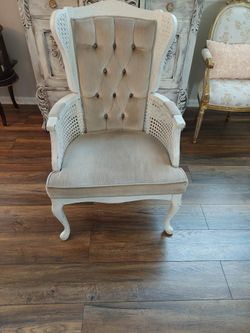 Wing Back Cane Chair