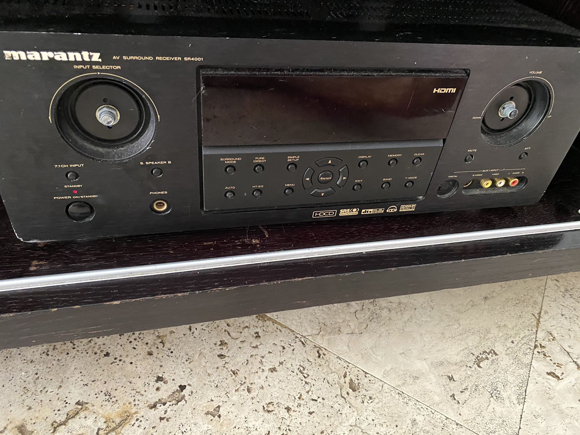 Home Theater Set.   Marantz Receiver. Module . Speakers . Subwoofers  