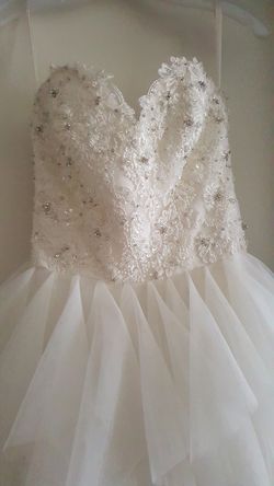 Strapless Sweetheart Wedding Dress Size 4