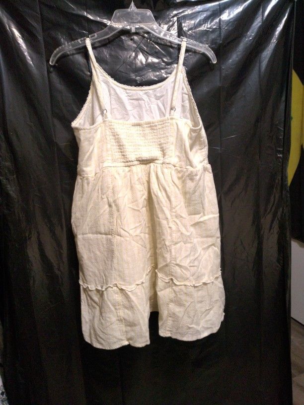 Women's Abound Tiered Cotton Babydoll Dress In Yellow Blanc. 