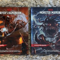 DND Player Handbook and Monster Manual Books