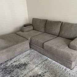 Couch, Loveseat, Ottoman With Rug
