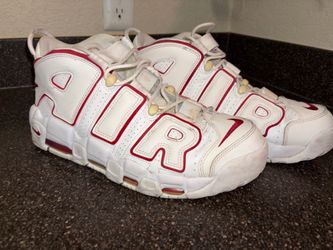 Nike Air More Uptempo Size 11 – White/Red