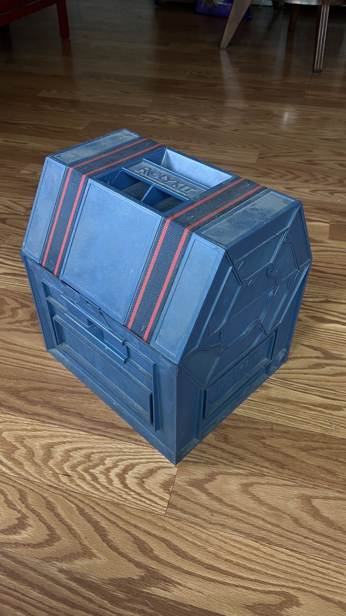 Vintage Blue Rolykit S-11 Storage Organizer Tool Box Rare