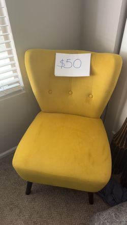 Yellow Accent Chair – Gently Used