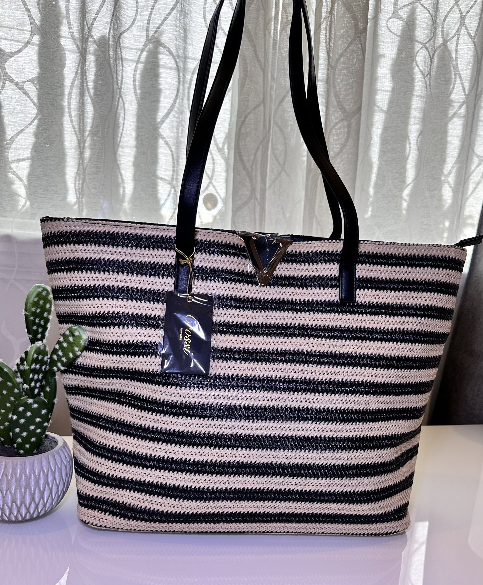 Crossil Stripped Tote Bag