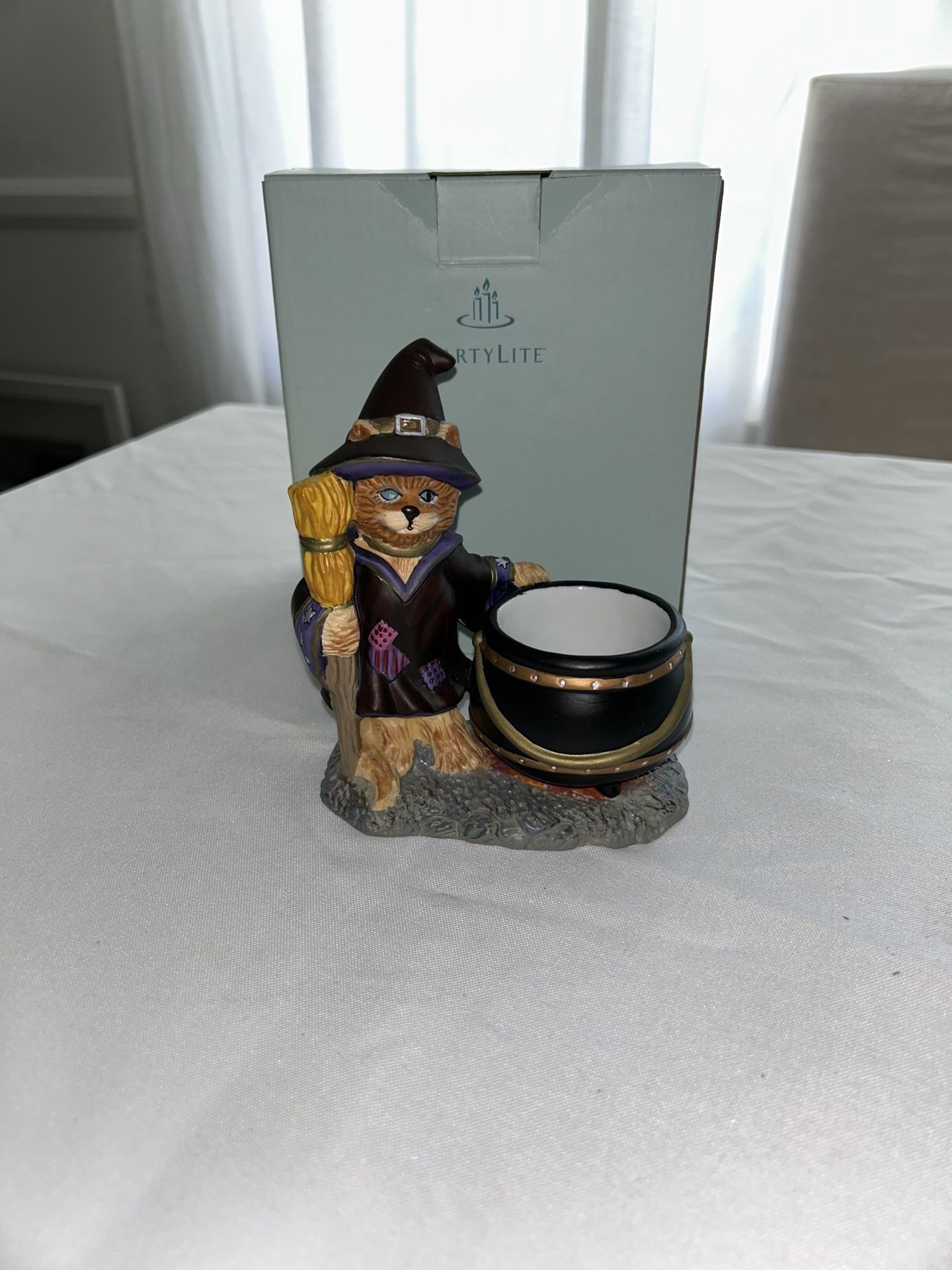 Partylite Abracadandle Cat Halloween Votive Candle Holder